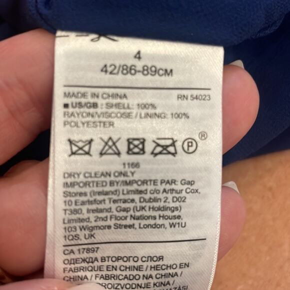 Banana Republic navy midi dress size 4 new with tag - Picture 6 of 6